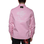 Dolce & Gabbana Pink Cotton Collared Button Down Shirt TSH86585-40
