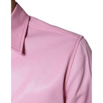 Dolce & Gabbana Pink Cotton Collared Button Down Shirt TSH86585-40
