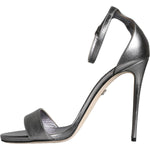Dolce & GabbanaDolce & Gabbana Silver KEIRA Heels Ankle Strap Sandals Shoes1728,67345645728,Dolce & Gabbana,EU40/US9.5,Material: 100% Lamb Leather,Preowned / Defect,Sandals - Women - Shoes,Silver,Women