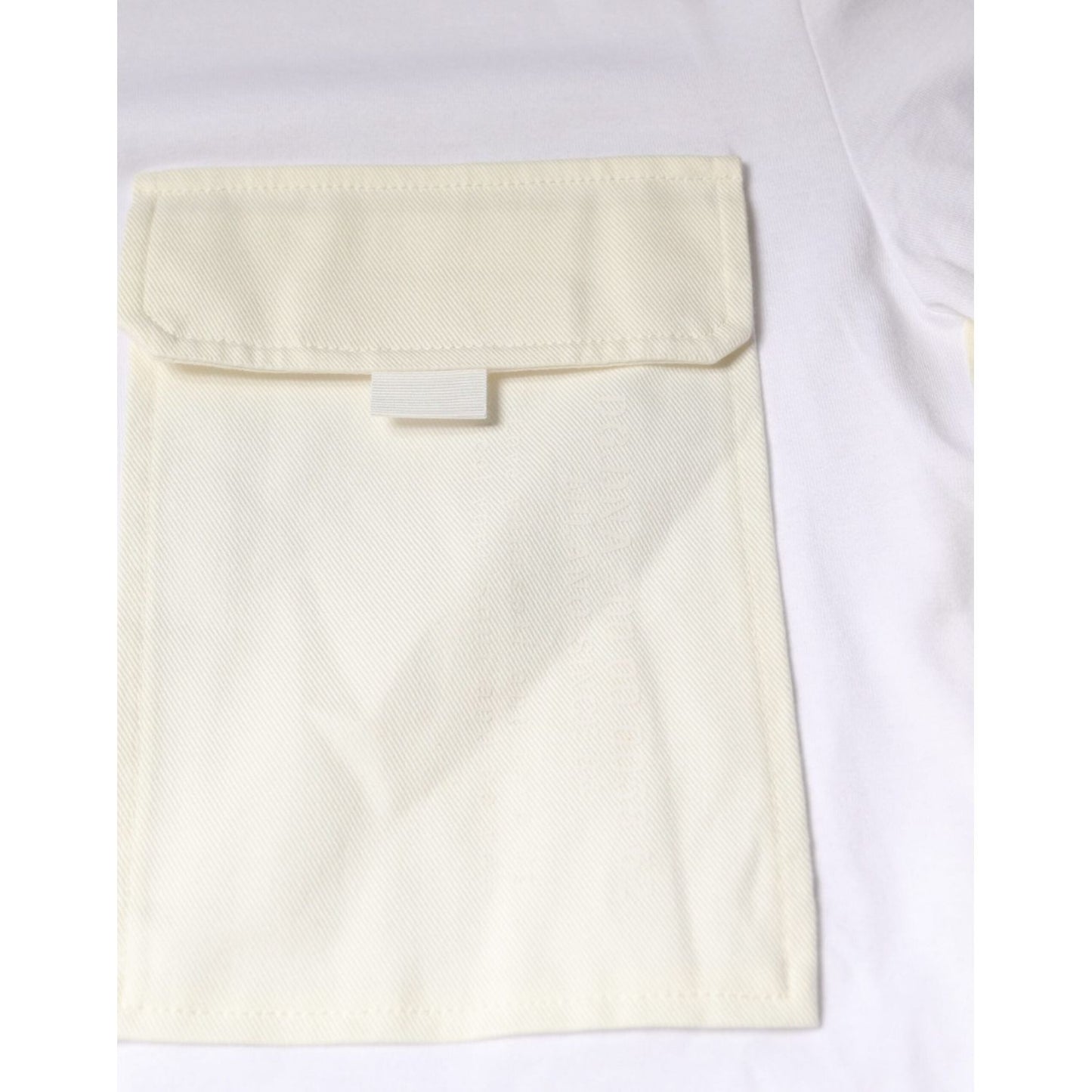 Dolce & Gabbana White Cotton Pocket Short Sleeves T-shirt TSH86668-48
