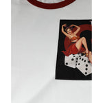 Dolce & Gabbana White Graphic Print Cotton Crew Neck T-shirt TSH86667-44