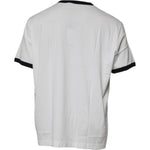Dolce & Gabbana White Graphic Print Cotton Crew Neck T-shirt TSH87522-60