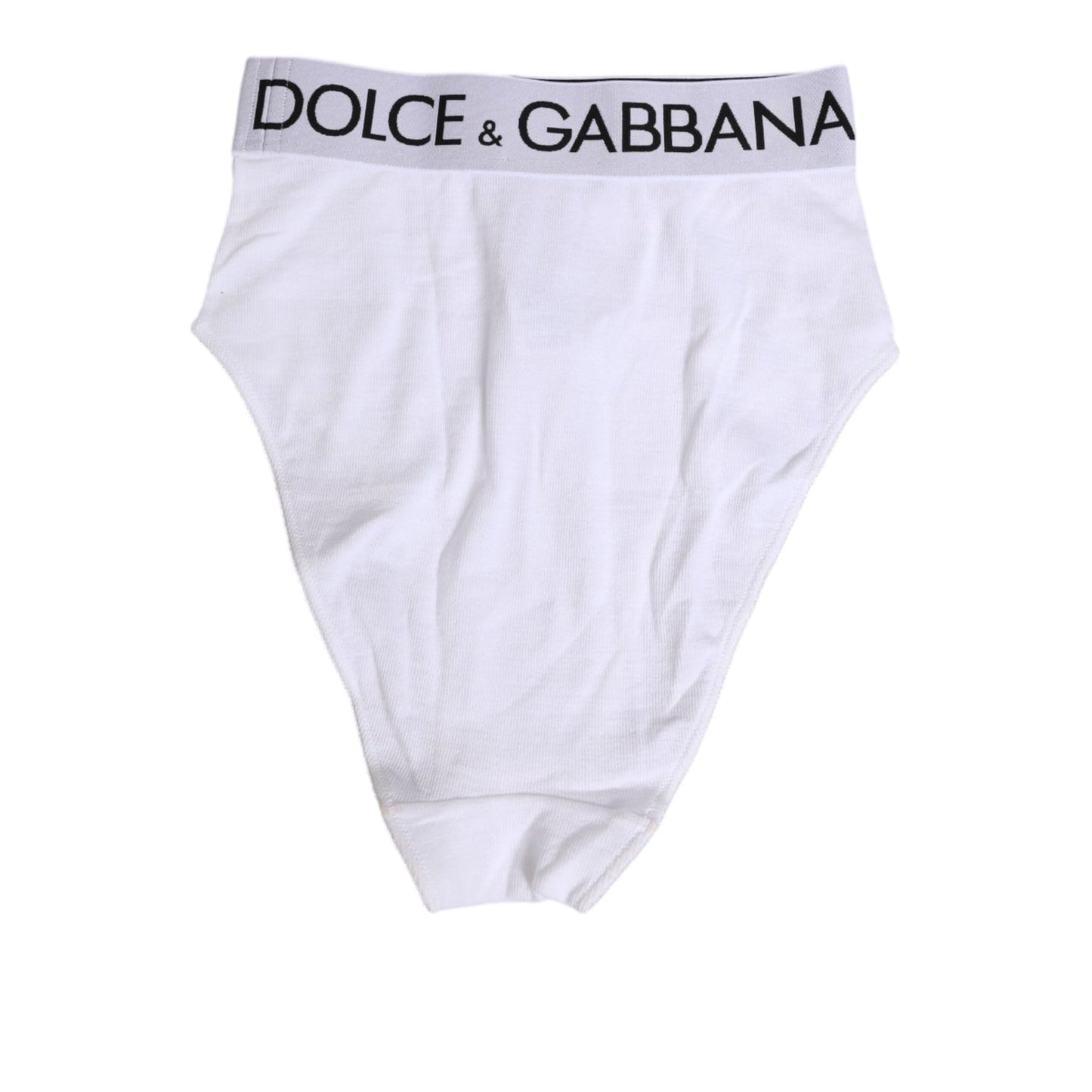 Dolce & Gabbana White Cotton Elastic DG Logo Waistband Underwear