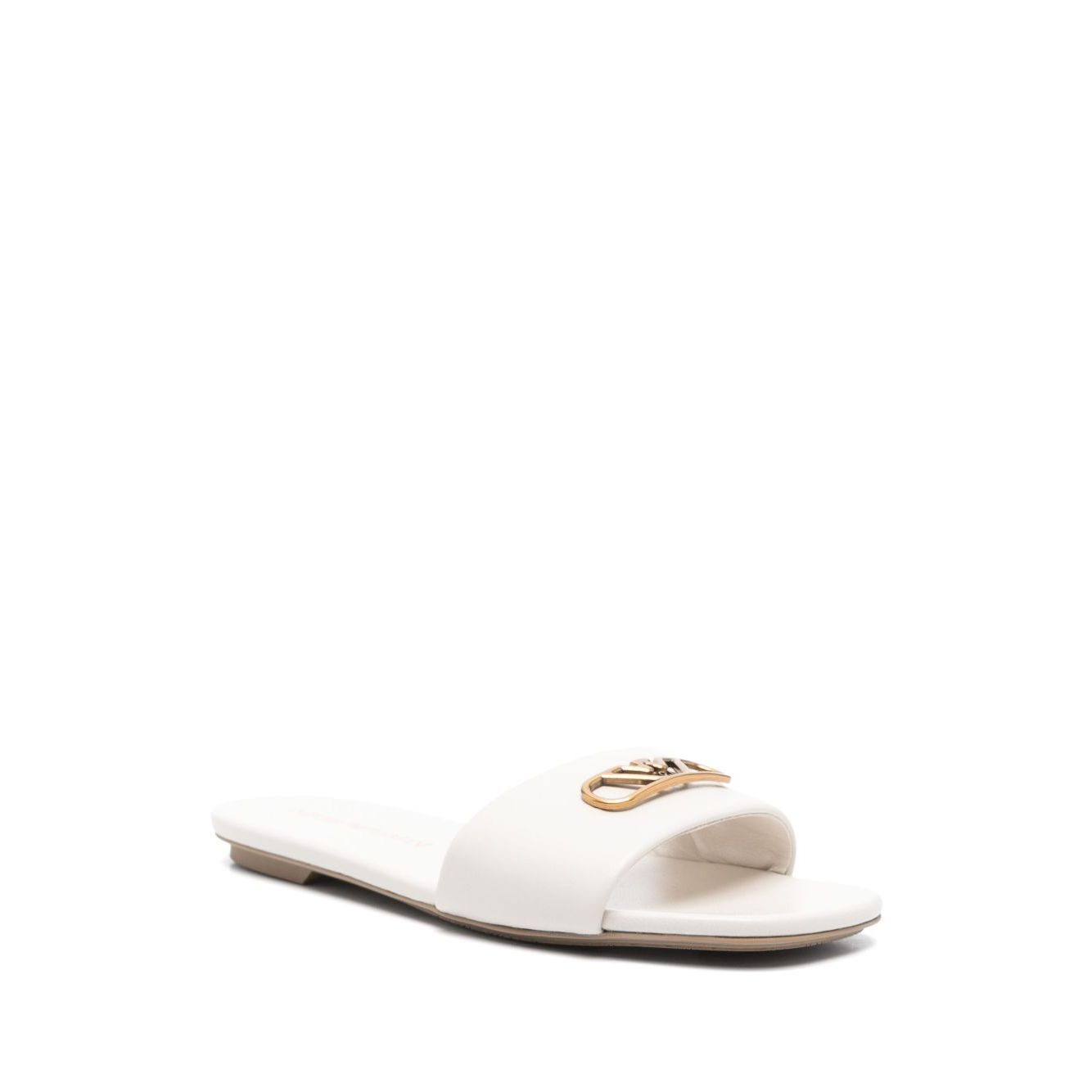 EMPORIO ARMANI EXCLUSIVE Emporio Armani Nappa-leather sandals with eagle plate Sandals