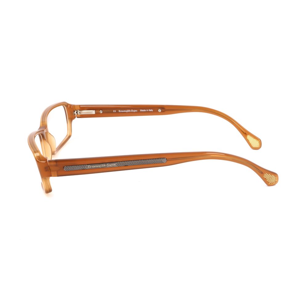 Ermenegildo Zegna Brown Plastic Glasses (Frames)