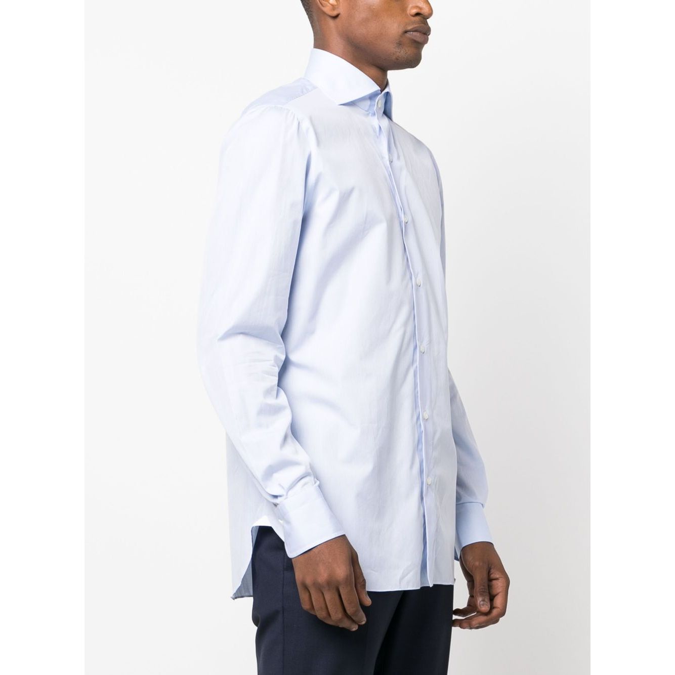 FINAMORE 1925 NAPOLI Shirts Clear Blue Shirts