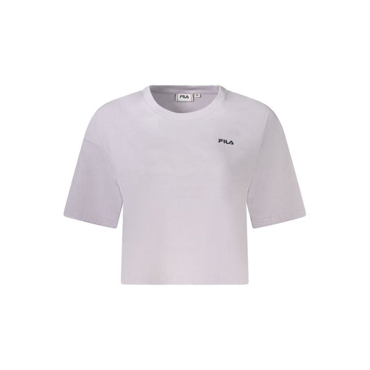 Fila Pink Cotton Women T-Shirt
