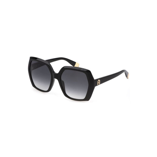 Furla Black Acetate Women Sunglasses