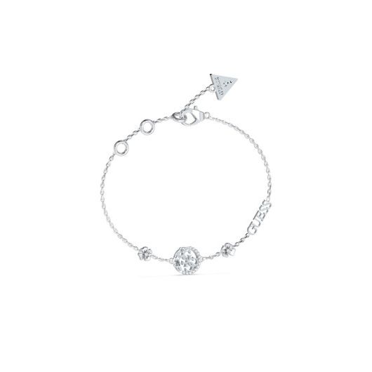 Elegant GUESS JEWELS JEWELRY Mod. JUBB05039JWRHS bracelet with charm details.
