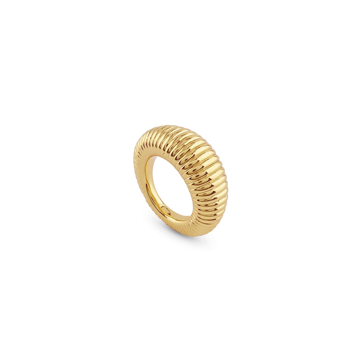 GUESS JEWELS JEWELRY Mod. JUBR05336JWYG54 gold textured ring