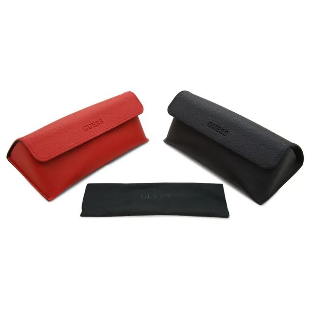 GUESS MOD. GU00059 6232W Gent eyewear case in red and black with logo display