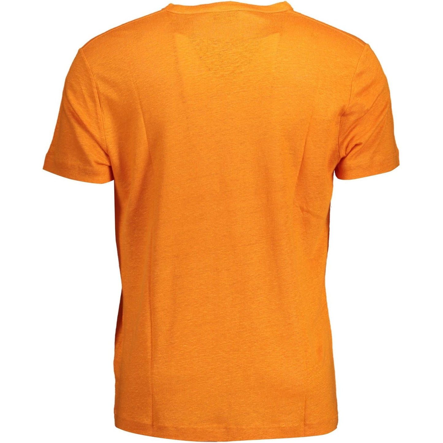 Gant Orange Linen Men T-Shirt