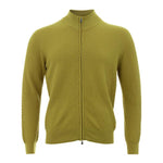 Gran Sasso Elegant Yellow Cotton Cardigan for Men GR-4333669-IT50 | L