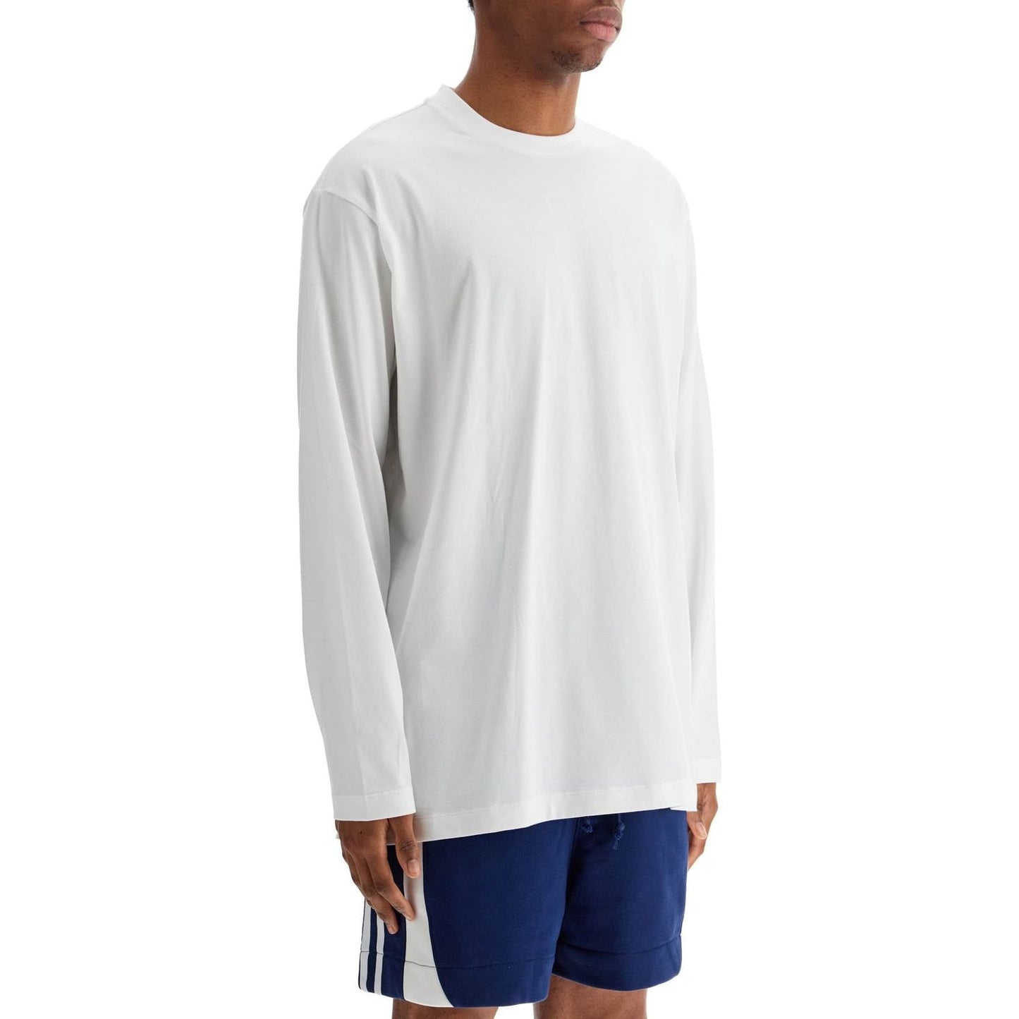 Y-3 white cotton t-shirt with graphic print