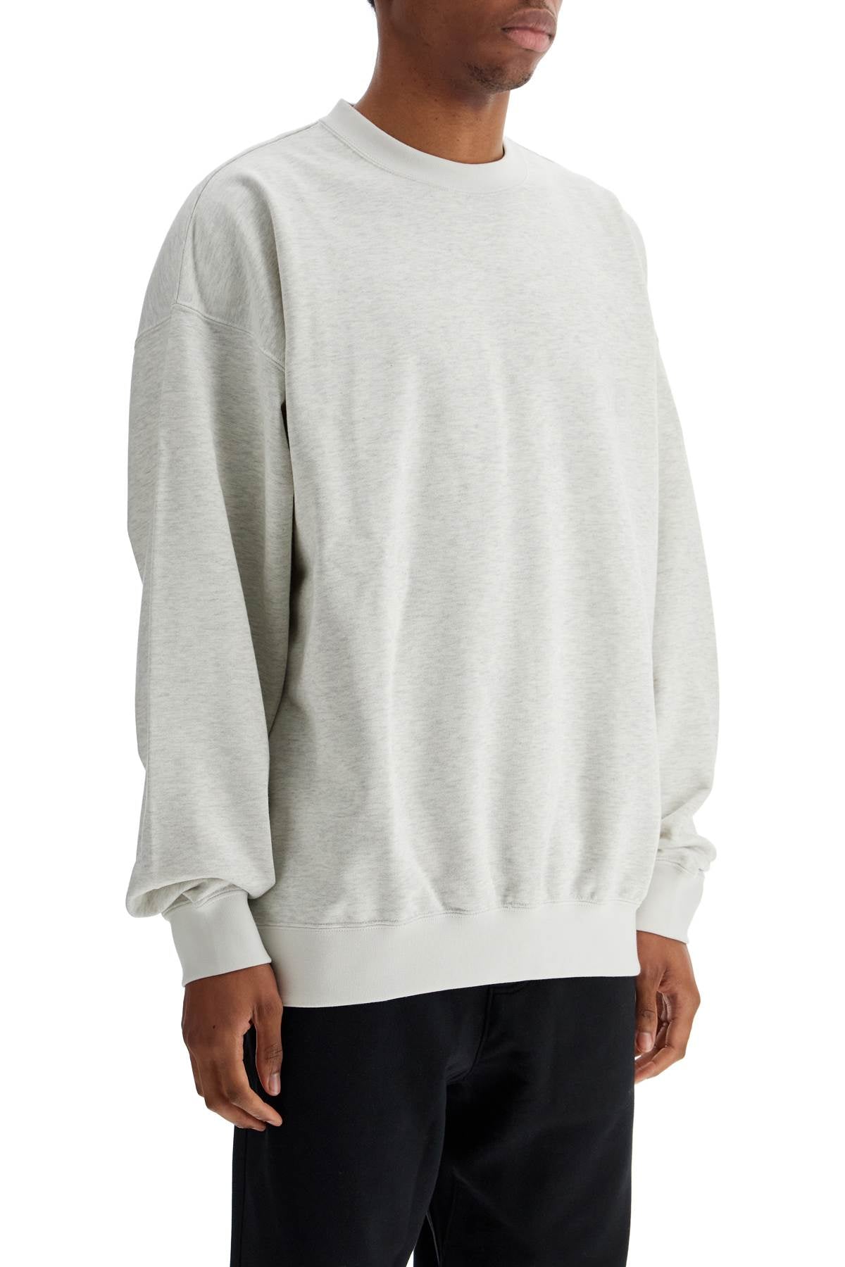 Y-3 light grey soft cotton and polyester sweatshirt Topwear Y-3 Light Gray