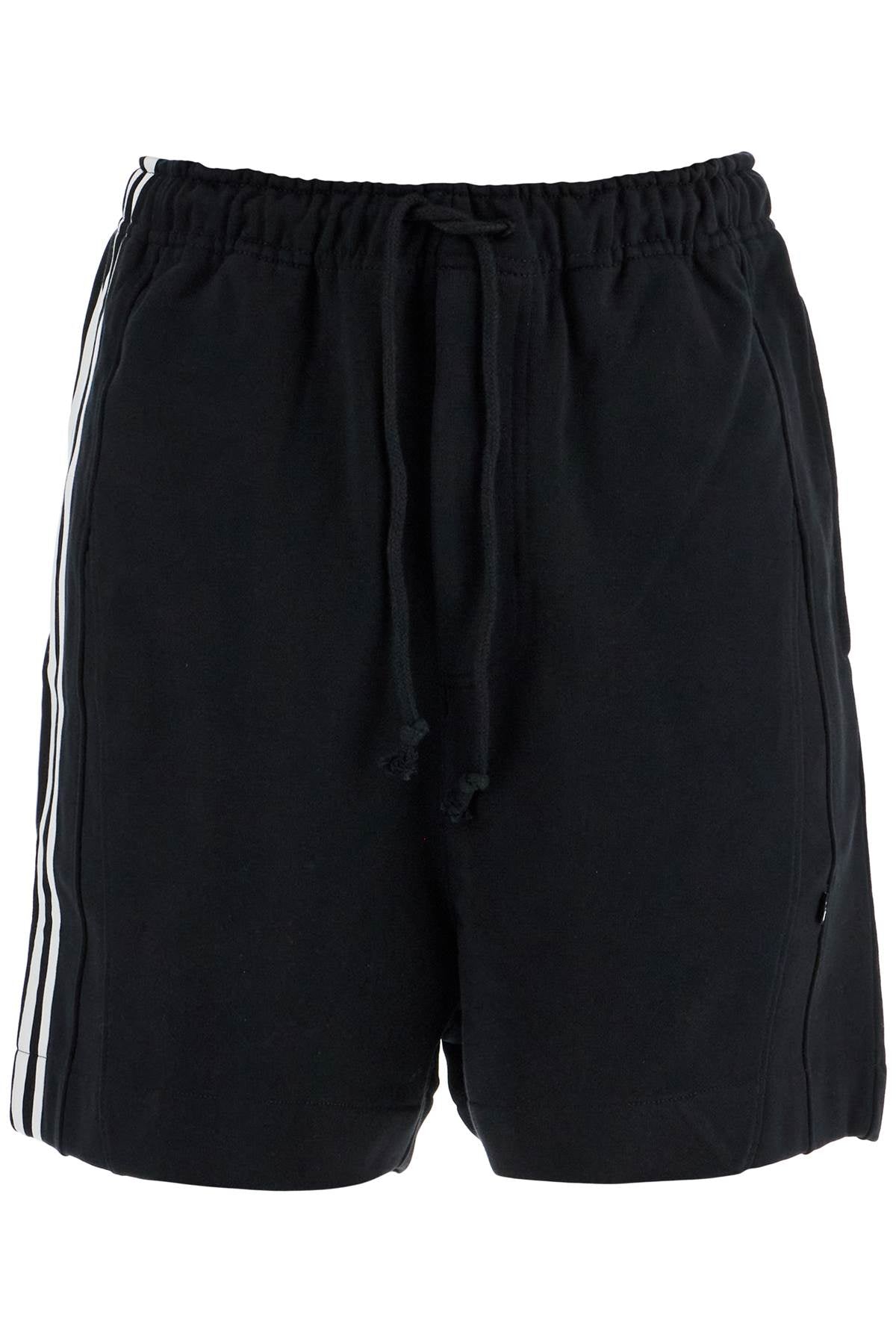 Y-3 black cotton shorts with white stripes Short trousers Y-3 Black