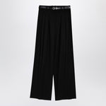 Jil Sander Jil Sander Black wide trousers with belt J02KA0241J41398/P_JILSA-001_108 Fall - Winter 2024,LDin,Women,Women > Clothing,Women > Clothing > Trousers,Yes Eu