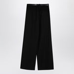 Jil Sander Jil Sander Black wide trousers with belt J02KA0241J41398/P_JILSA-001_108 Fall - Winter 2024,LDin,Women,Women > Clothing,Women > Clothing > Trousers,Yes Eu