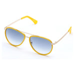 Lancaster Lancaster Yellow Metal Sunglasses LASLA07343AC