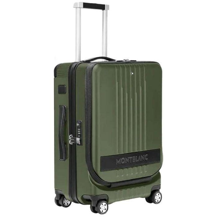 MONTBLANC LEATHER MOD. CABIN TROLLEY WITH FRONT POCKET - 38X55X23 (37 L) FASHION ACCESSORIES MONTBLANC Dark Slate Gray