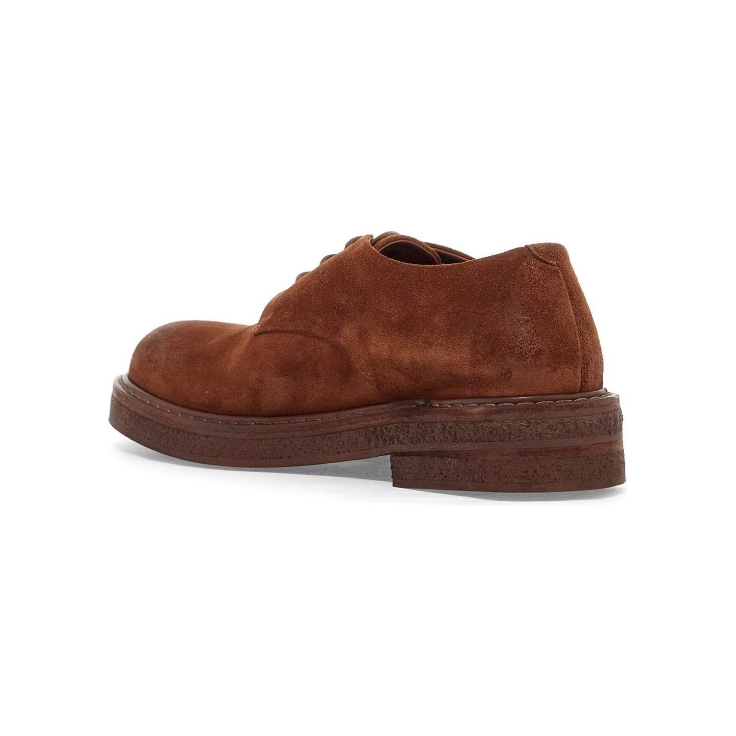Marsell suede leather lace-up derby shoes with Lace-ups Marsell Saddle Brown