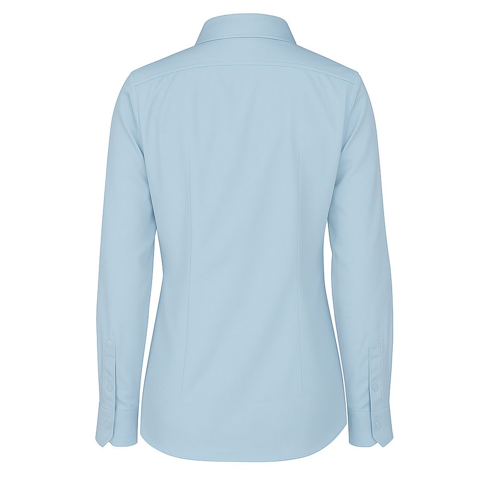 Made in Italy Blue Cotton Shirt for women, 100% cotton, sky blue, collar, button closure, Loro Piana.