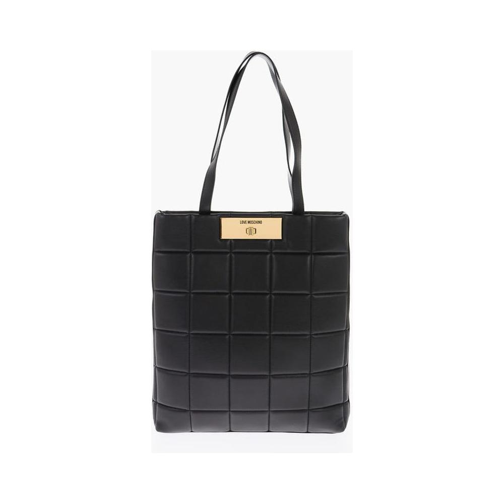 Moschino LOVE quilted faux leather shoulder bag