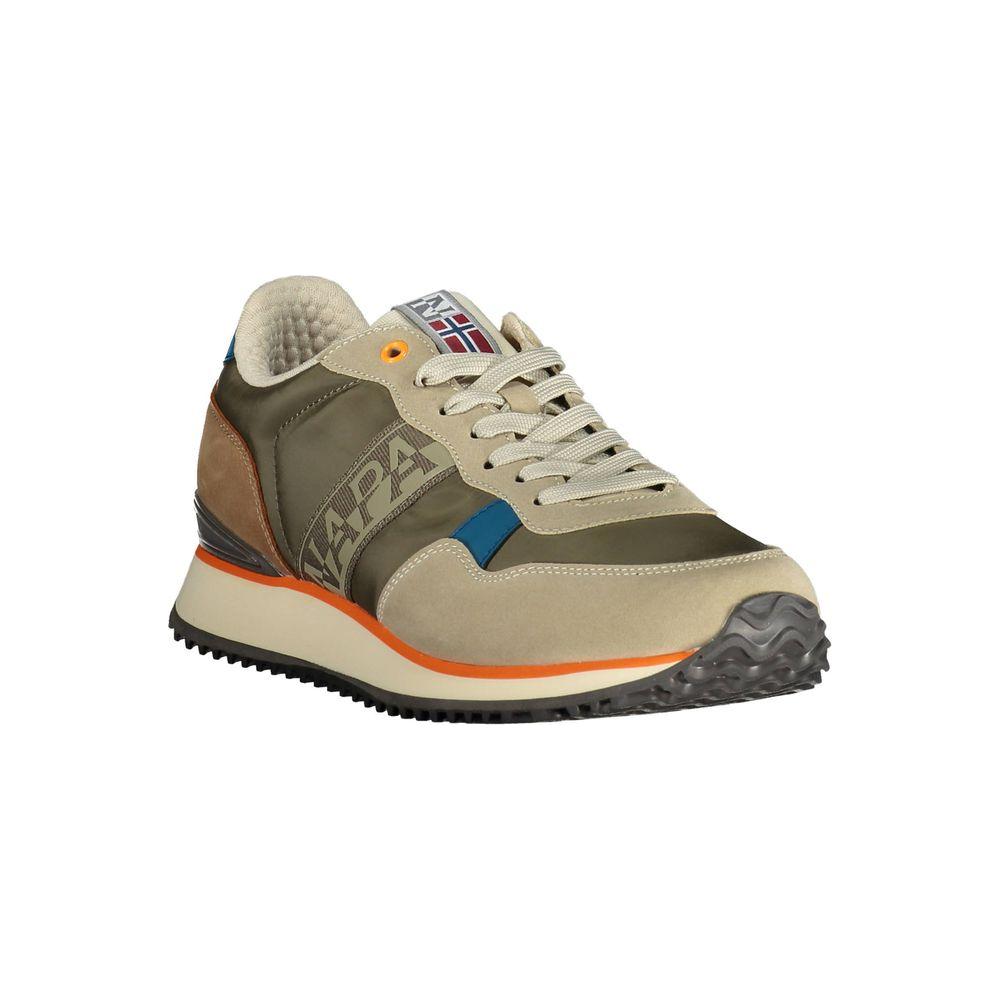 Napapijri Napapijri Beige Polyester Men Sneaker NA-20358-EU40/US7