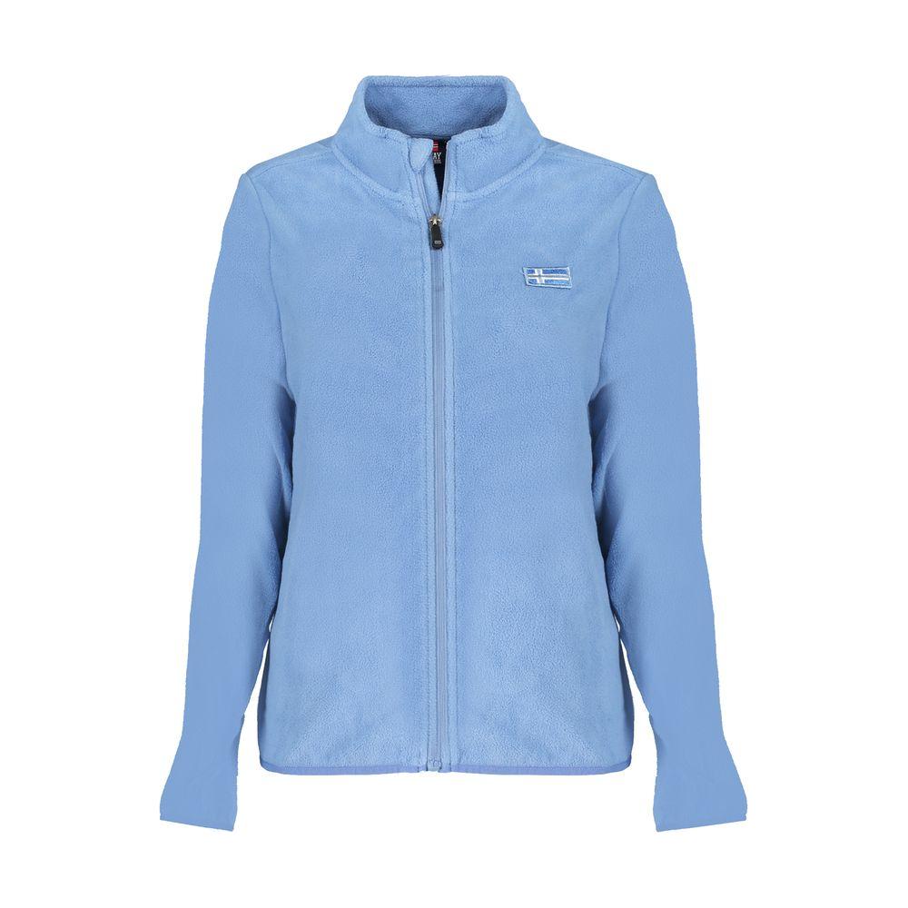 Norway 1963 Blue Polyester Women SweaterIndulge in the perfect blend of comfort and style with the Norway 1963 Long Sleeve Fleece Sweatshirt. This cozy blue piece is a must-have for those who appreciate casual elegance and warmth. Crafted from high-qualit