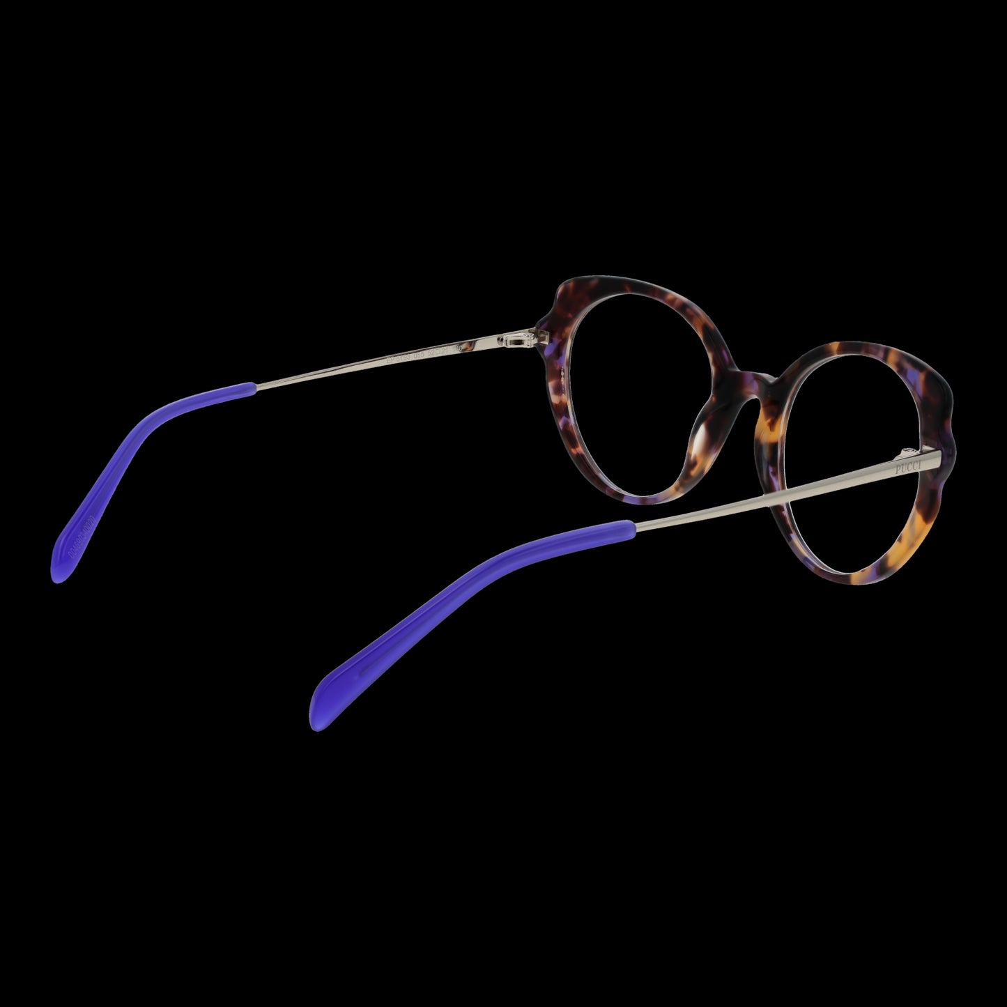 PUCCI MOD. EP5193 52055 ladies' eyeglasses with tortoiseshell frame and purple temples, stylish eyewear for women