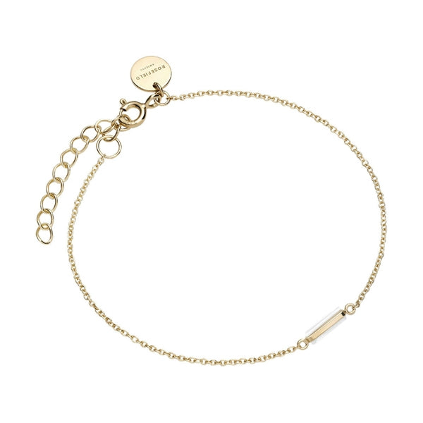 Elegant gold bracelet - ROSEFIELD JEWELS JEWELRY Mod. JMOG-J002 with minimalist design.
