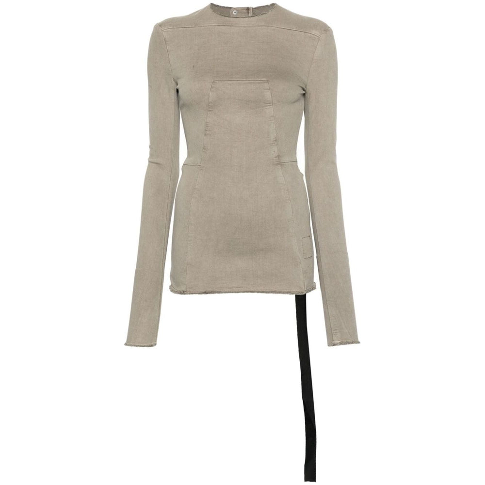 RICK OWENS DRKSHDW T-shirts and Polos Grey LDin,Spring - Summer 2024,Women,Women > Clothing,Women > Clothing > Topwear,Yes Eu Rick Owens Drkshdw DS01D1214SCF08