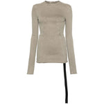 RICK OWENS DRKSHDW T-shirts and Polos Grey LDin,Spring - Summer 2024,Women,Women > Clothing,Women > Clothing > Topwear,Yes Eu Rick Owens Drkshdw DS01D1214SCF08