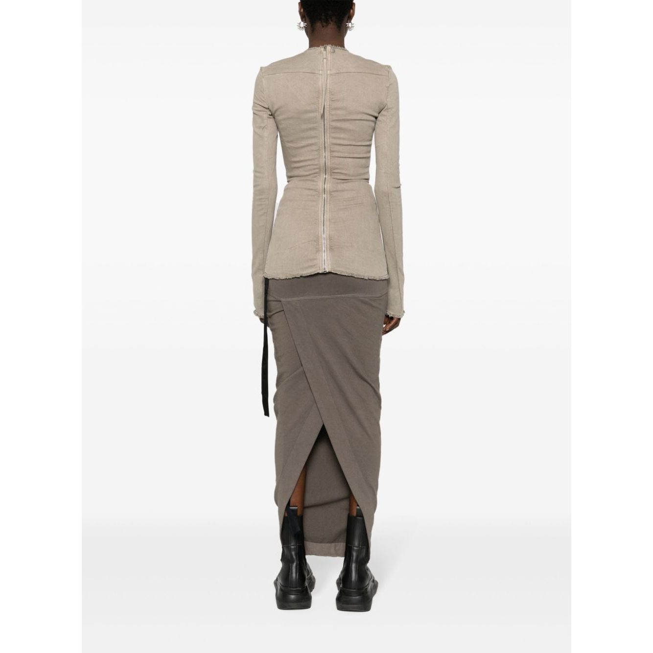 RICK OWENS DRKSHDW T-shirts and Polos Grey LDin,Spring - Summer 2024,Women,Women > Clothing,Women > Clothing > Topwear,Yes Eu Rick Owens Drkshdw DS01D1214SCF08