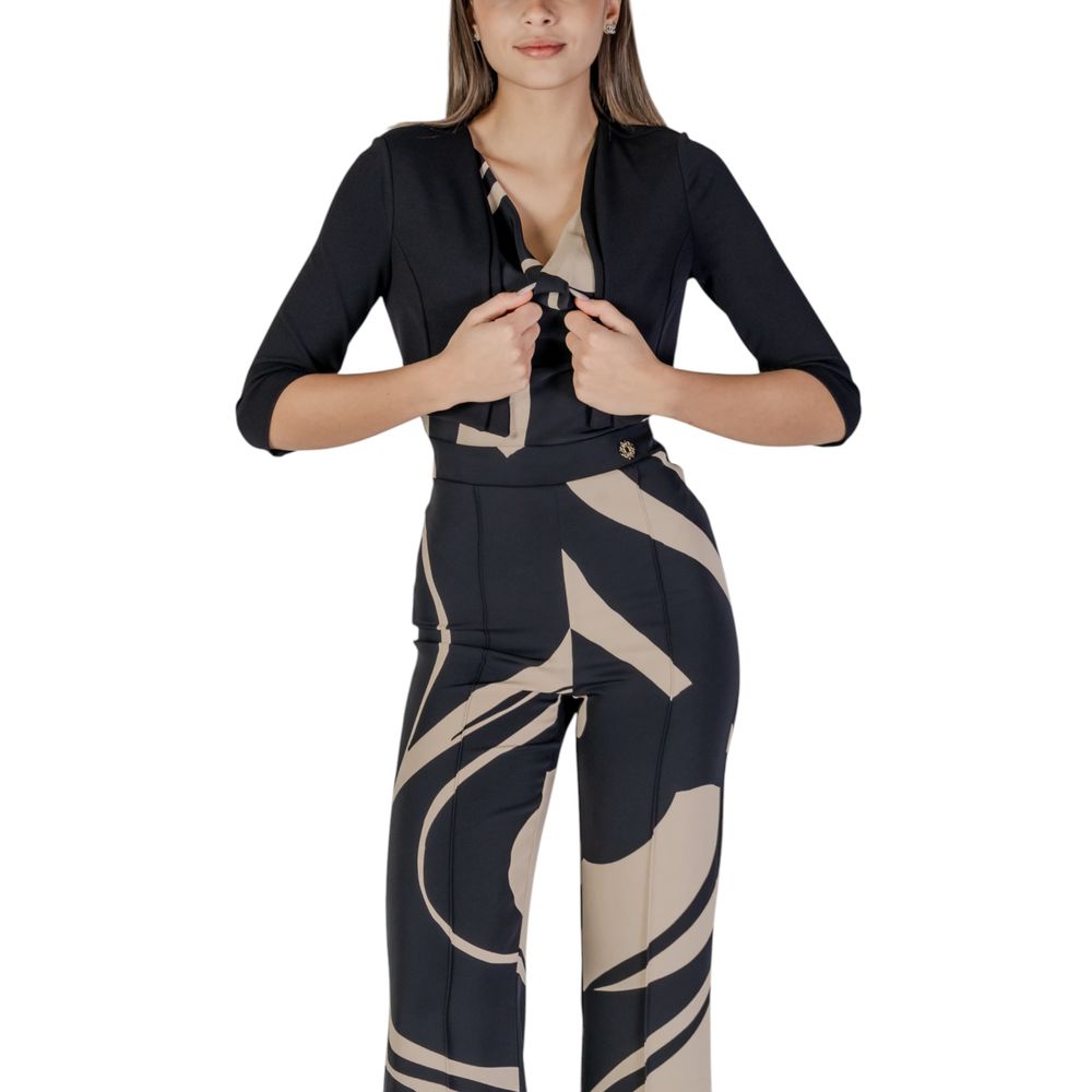 Rinascimento Black Polyester Sleveless Jacket