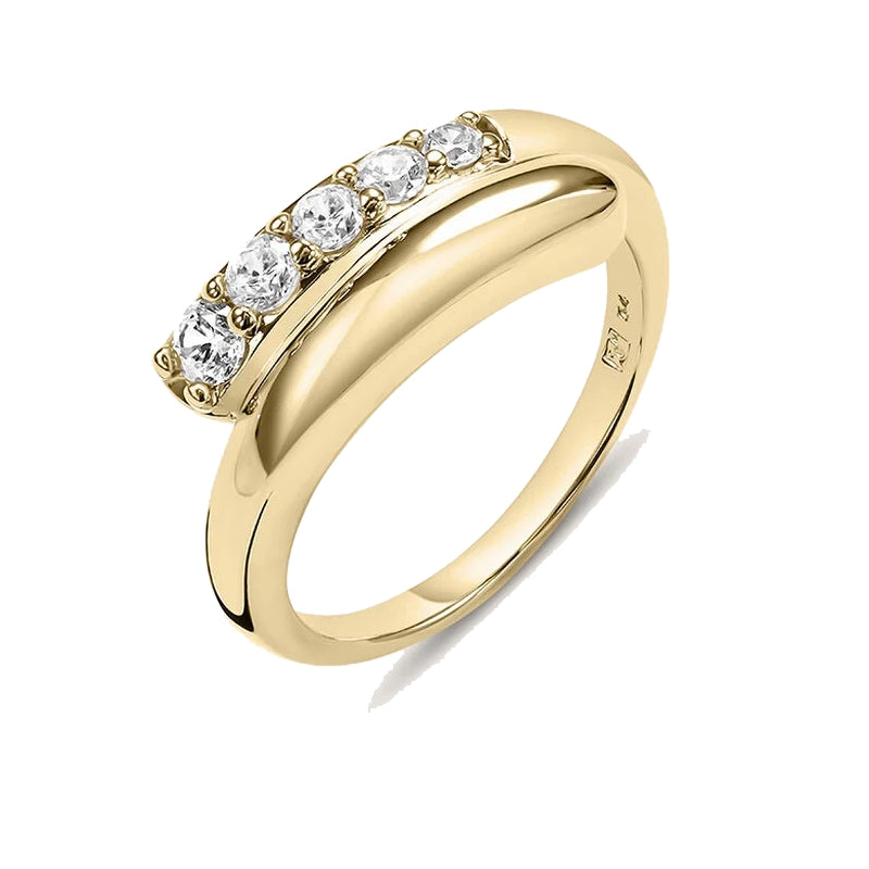 Gold ring with diamonds, STROILI Mod. 1694969, elegant jewelry piece from Stroili Jewels collection.