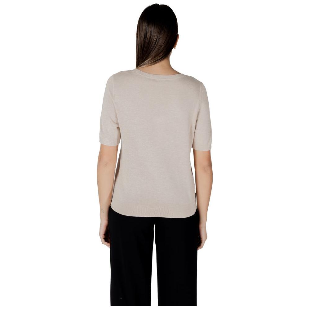 Street One Street One Beige Viscose Tops & T-Shirt ST-16577200127-IT38|XS