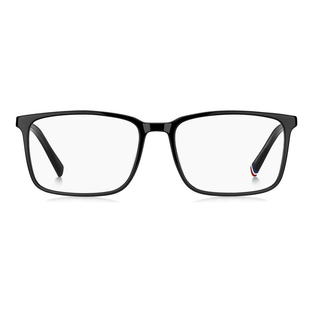TOMMY HILFIGER MOD. TH 2269 gent eyeglasses, square black frames front view