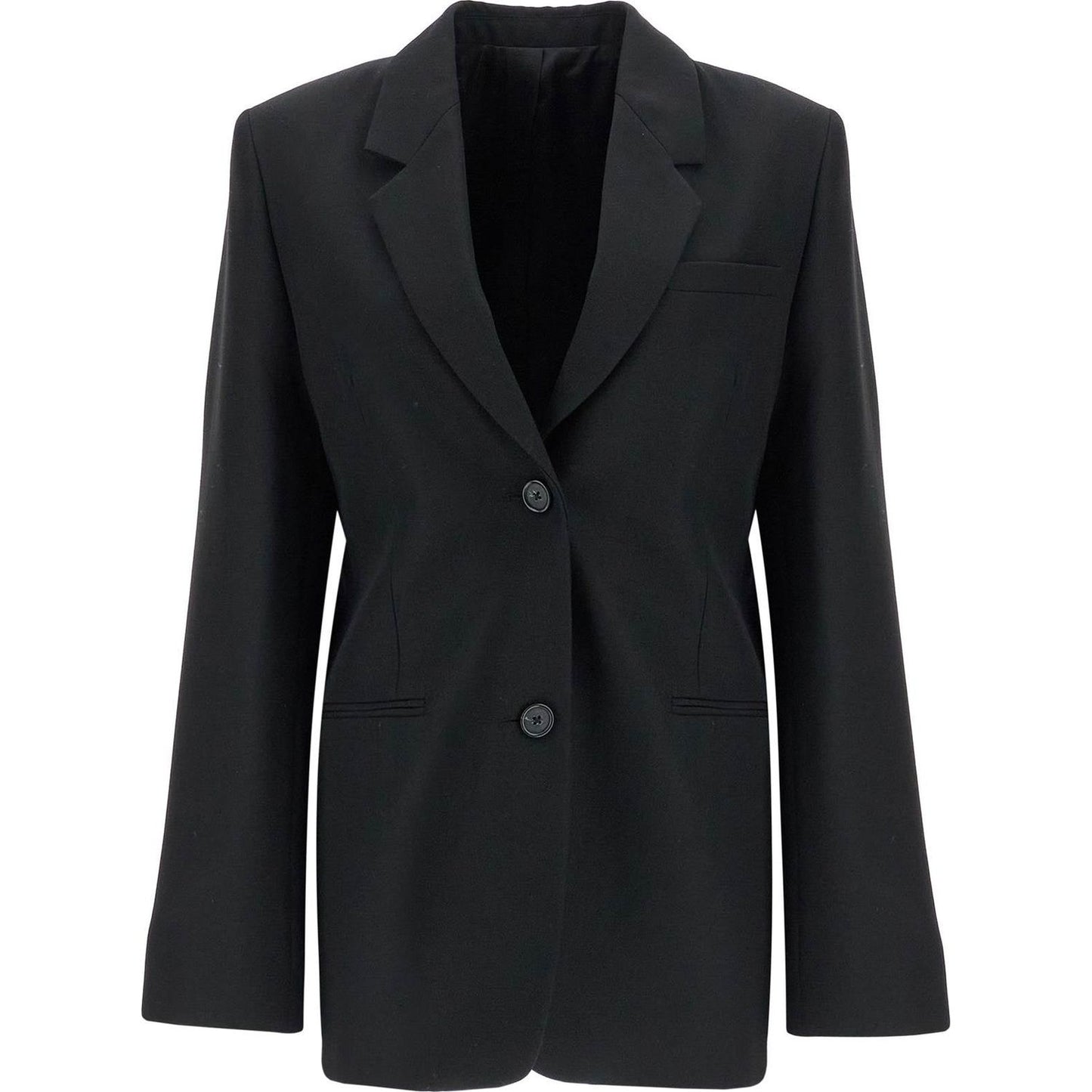 TotemeToteme sustainable black oversized single-breasted jacketJacketsdiscount_above_60,LDin,Spring - Summer 2025,Women,Women > Clothing,Women > Clothing > Jackets,Yes Eu