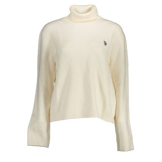 U.S. POLO ASSN. White Nylon Sweater