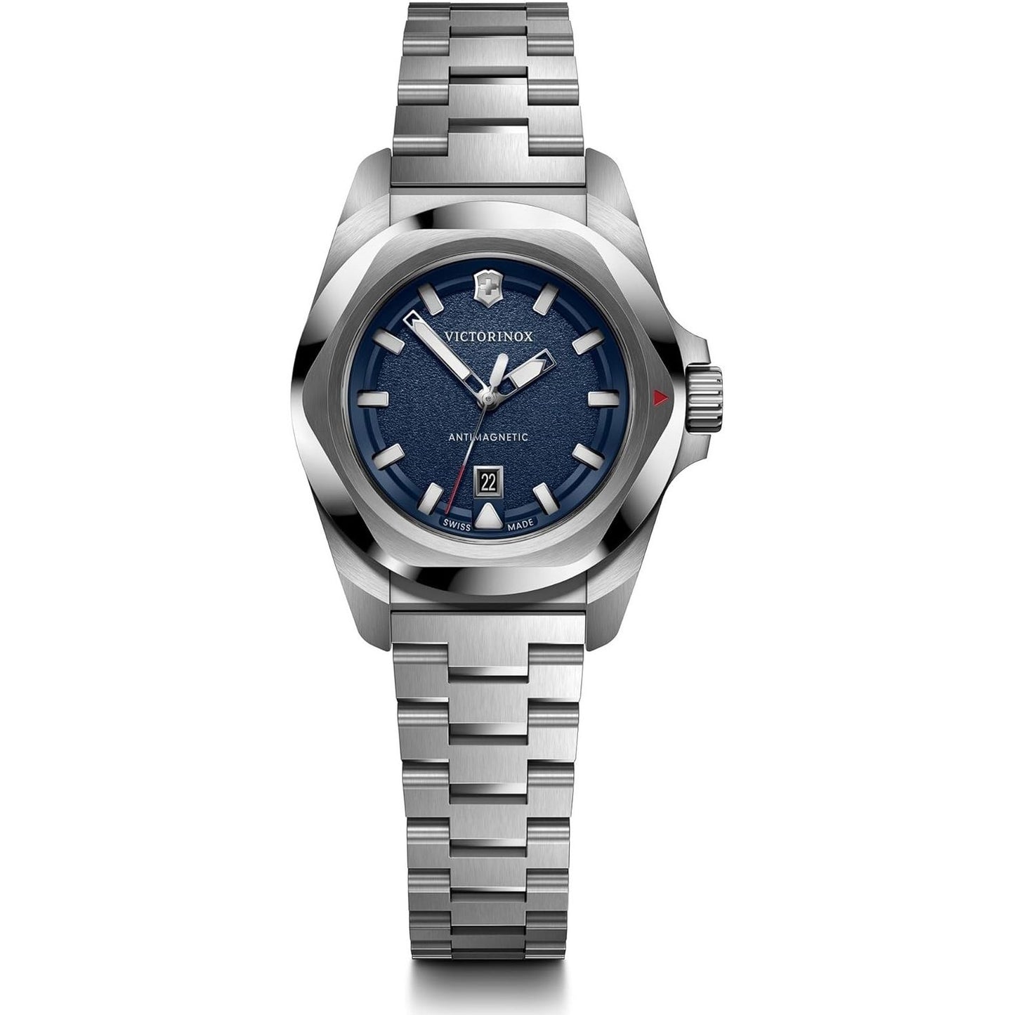VICTORINOX WATCHES Mod. V242038 - sleek stainless steel watch with blue dial and date display