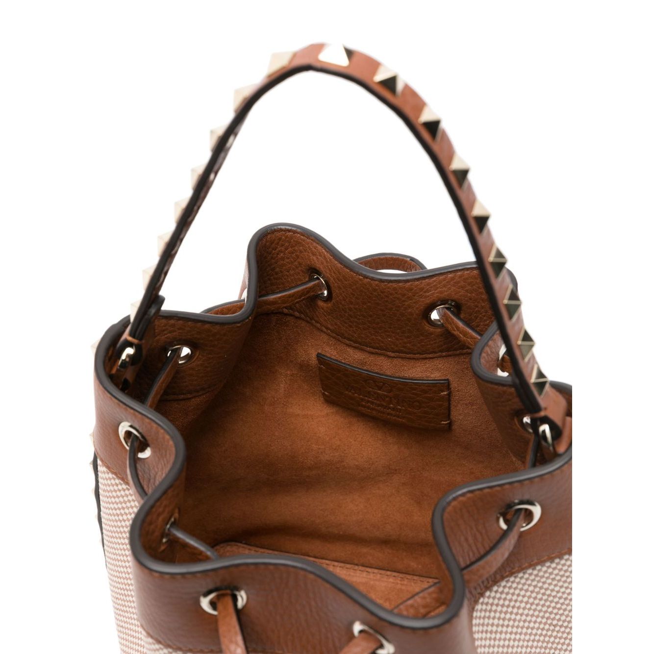 Valentino Garavani Rockstud canvas bucket bag