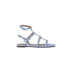 Valentino Garavani Rockstud Sandals 1728,72470364320,EU36.5/US6.5,EU36/US6,EU37.5/US7.5,EU37/US7,EU38.5/US8.5,EU38/US8,EU39/US9,EU40/US10,EU41/US11,Light Blue,New with tags,Sandals - Women - Shoes,Shoes,Valentino Garavani,Women,Women - Shoes Valentino Gar