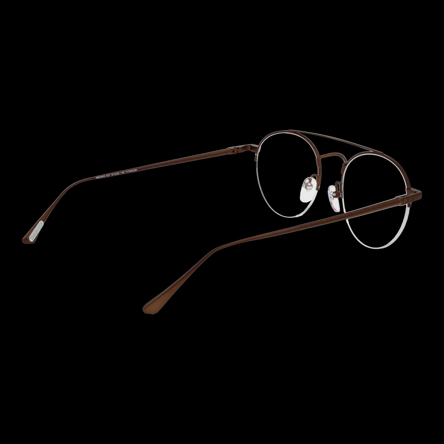 WEB MOD. WE5403 51037 - Stylish gent's eyeglasses featuring a sleek thin frame design on a black background.