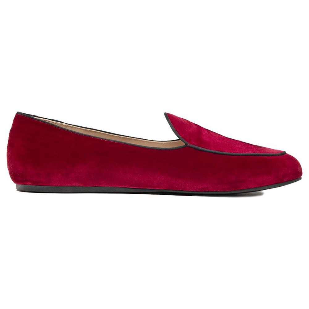 Charles Philip Red Velvet Loafer