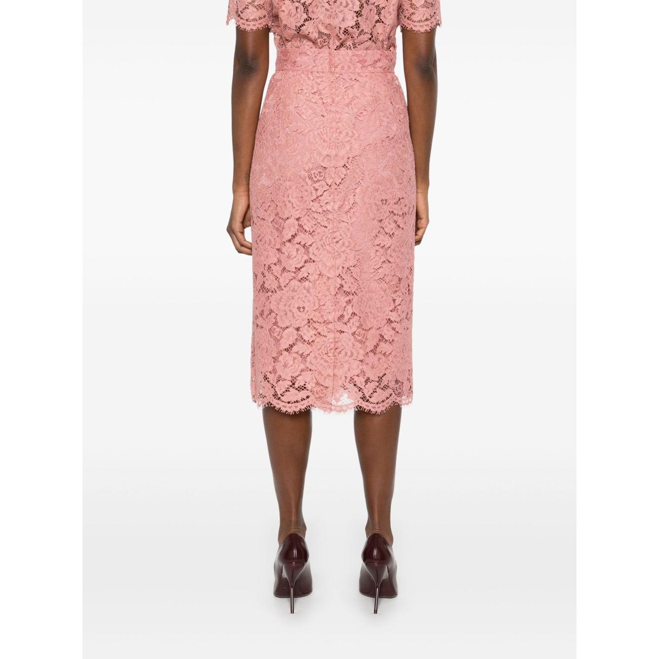 Dolce & Gabbana midi skirt in light pink