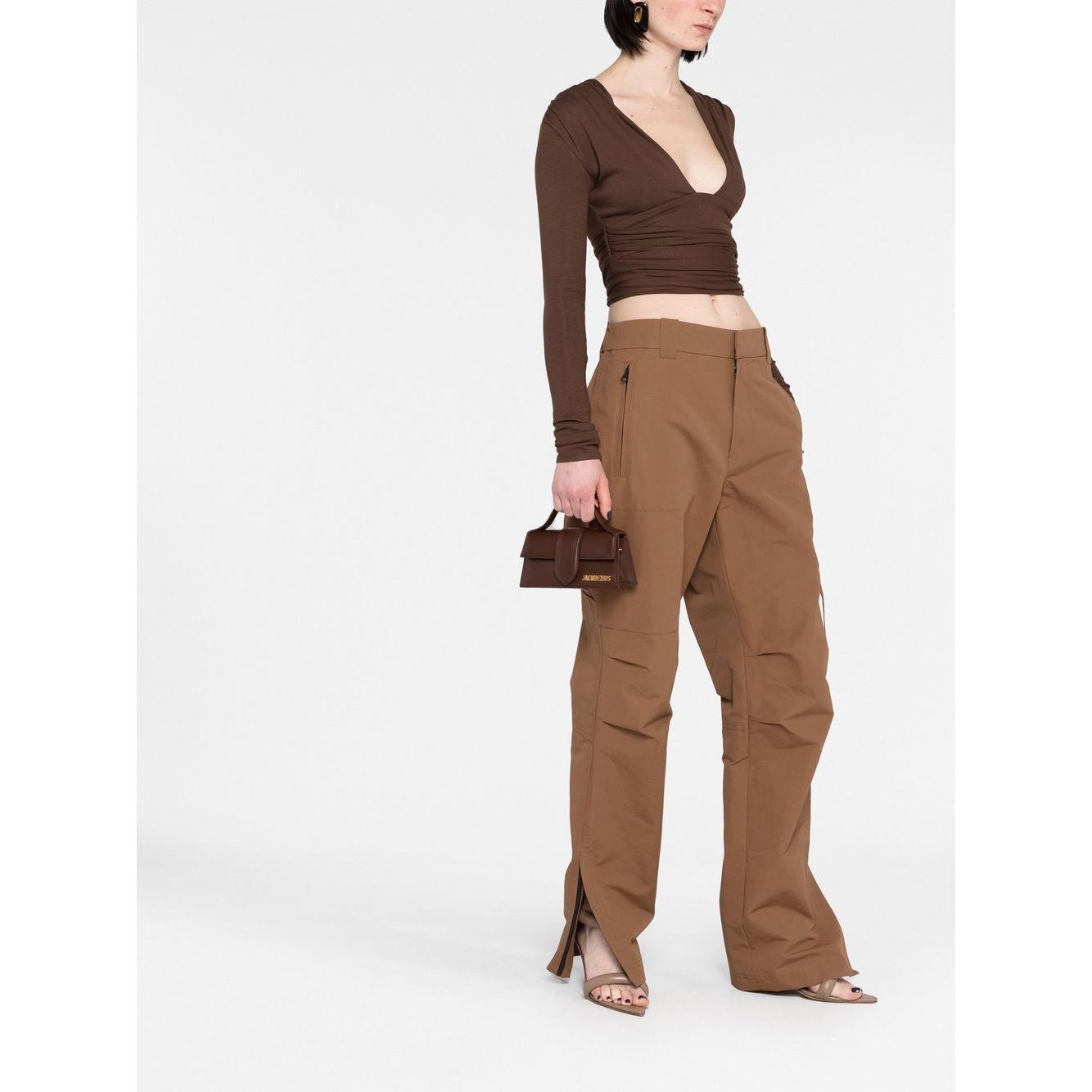 JACQUEMUS Le Bambino leather tote Bags Brown
