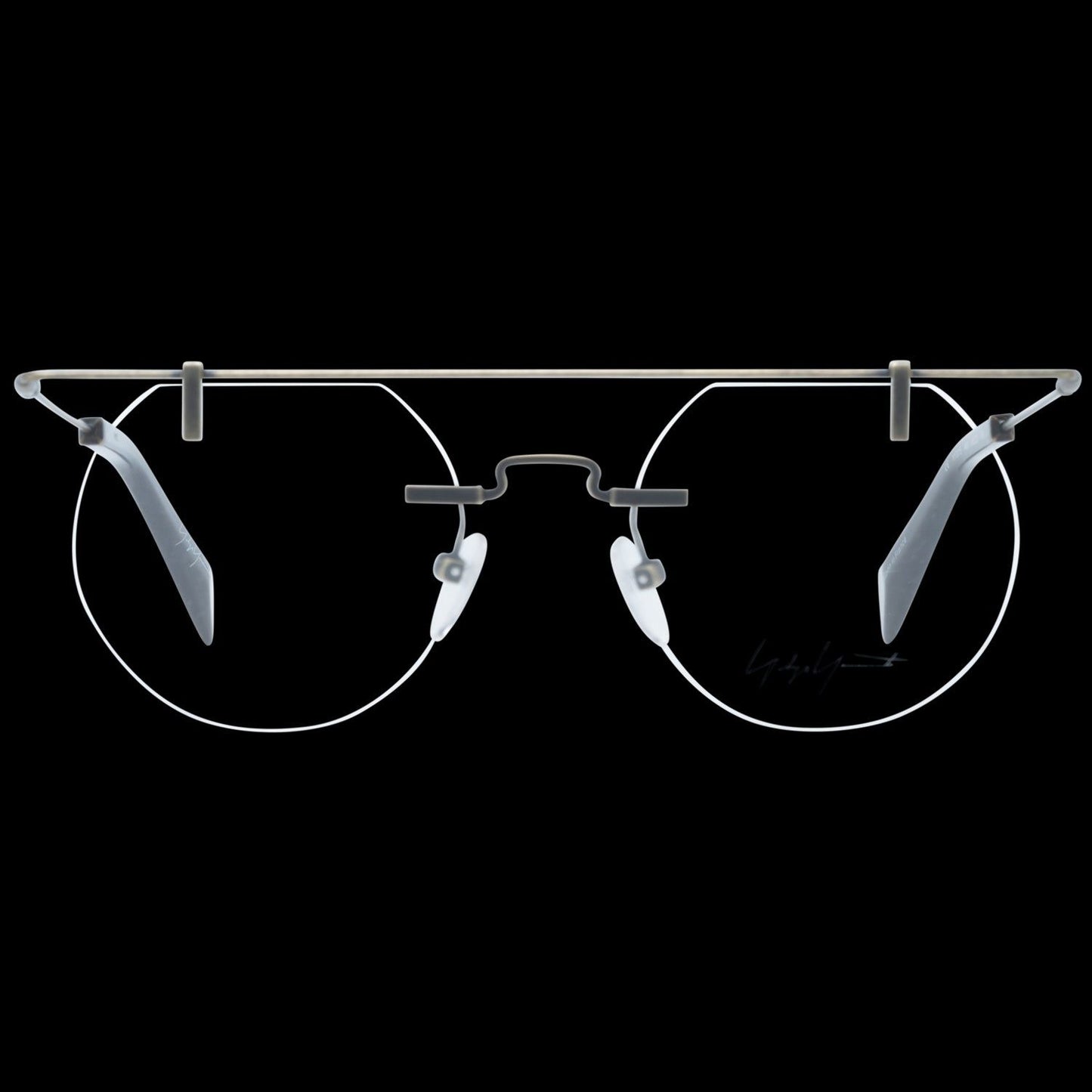 YOHJI YAMAMOTO MOD. YY3015 49400 SUNGLASSES & EYEWEAR YOHJI YAMAMOTO EYEWEAR Black