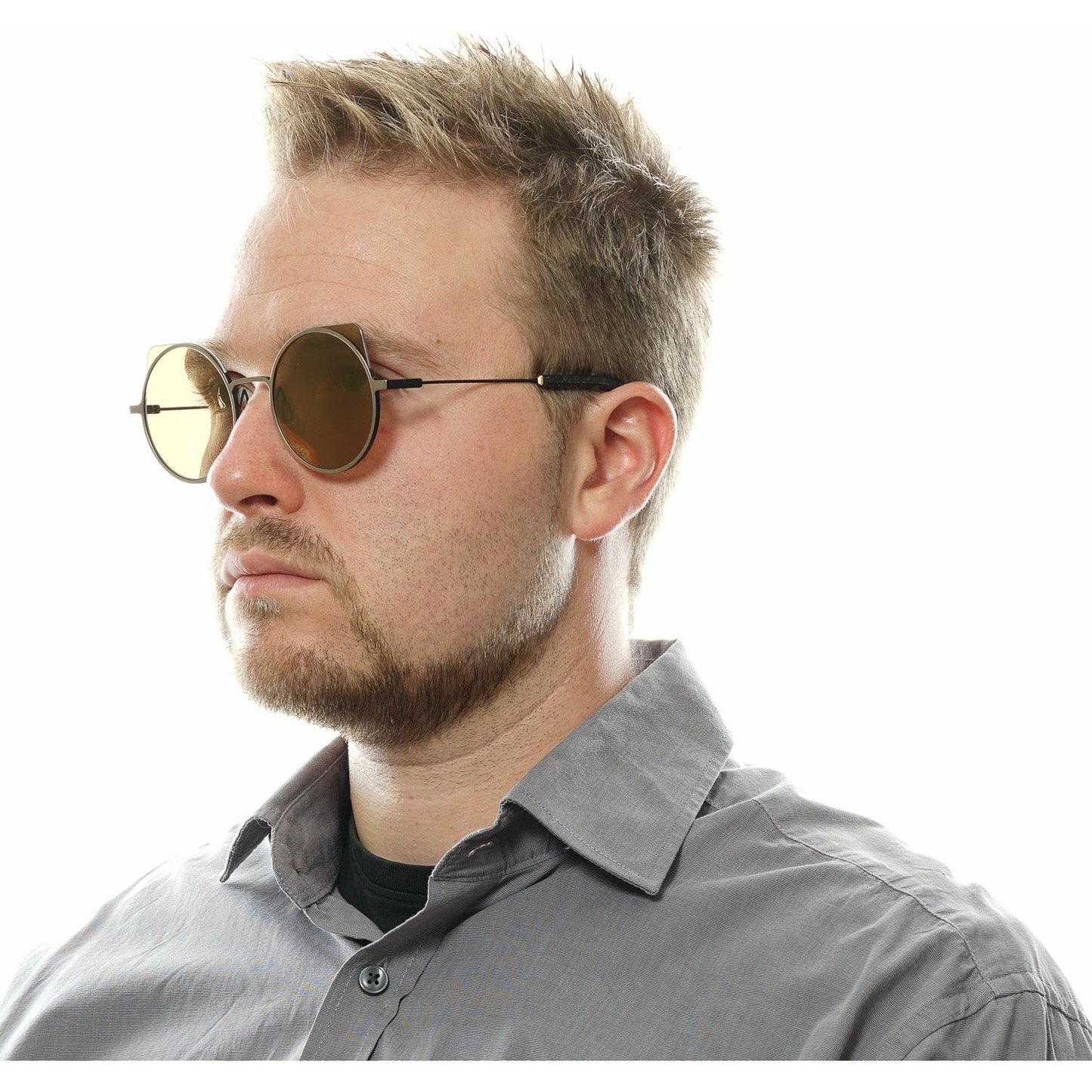 YOHJI YAMAMOTO MOD. YY7030 52479 SUNGLASSES & EYEWEAR YOHJI YAMAMOTO SUNGLASSES Rosy Brown
