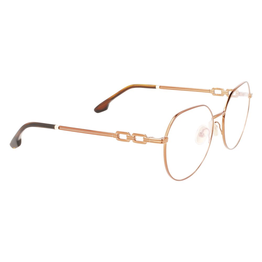 Victoria Beckham Brown Metal Glasses (Frames)